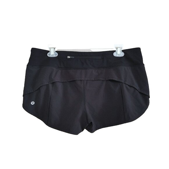 Lululemon Speed Up Short 2.5" Size 10 Black - Picture 2 of 5
